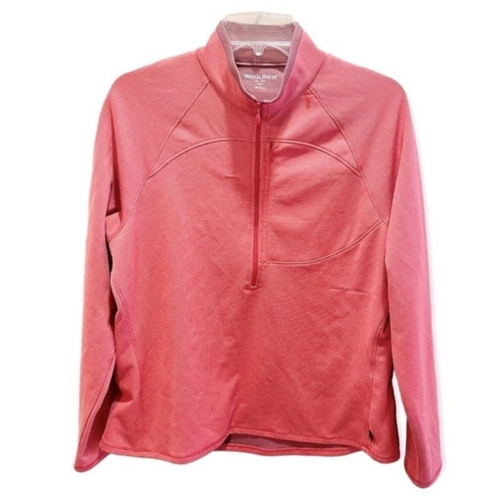 Woolrich Pomegranate Red 1/2 Zip Pullover Large